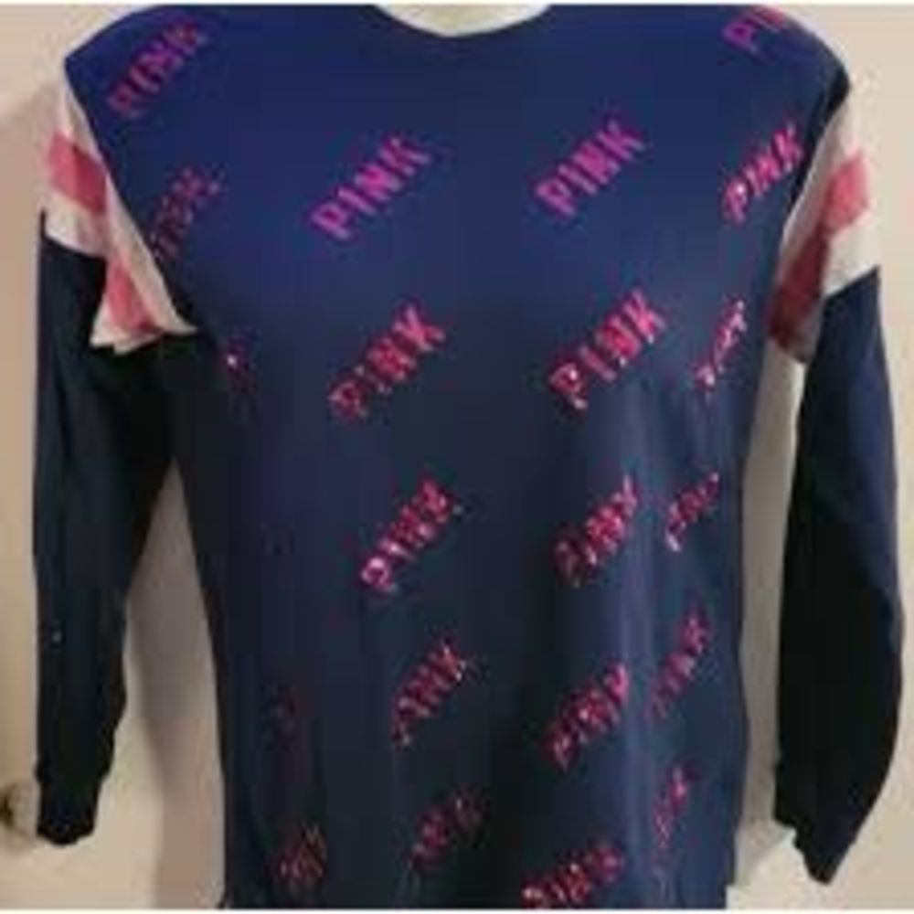 Victoria’s Secret Pink Blink Logo Long Sleeve Tee
